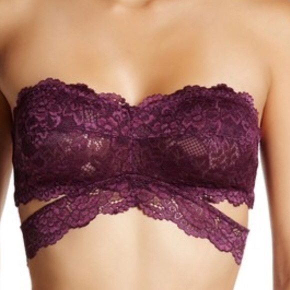 NWT Free People Deep In the Dark Lace Bandeau XS - Picture 2 of 5